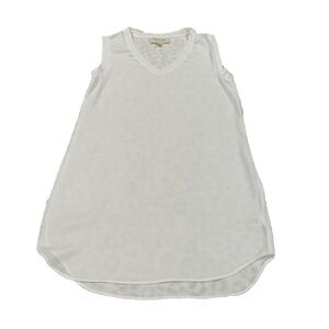 Cloth & Stone Sleeveless‎ V-neck Shirt Dress/Tunic Top; White; Size XS